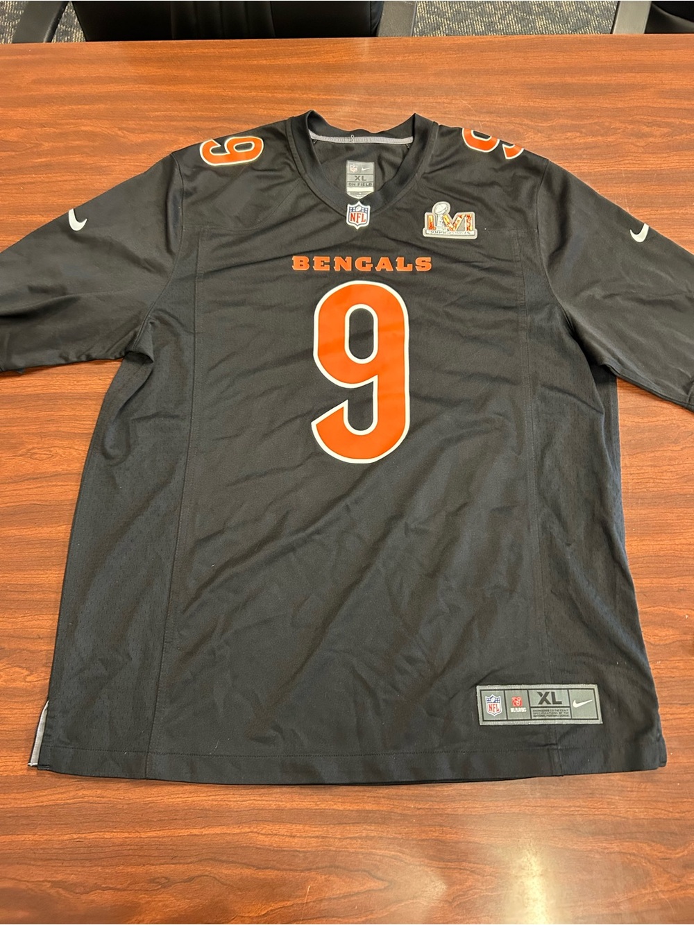 Joe Burrow Cincinnati Bengals Nike Super Bowl LVI Bound Game Fashion Jersey #9